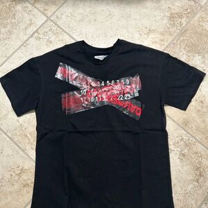 Maison Margiela Paris Caution Tape Black T-Shirt Size Large